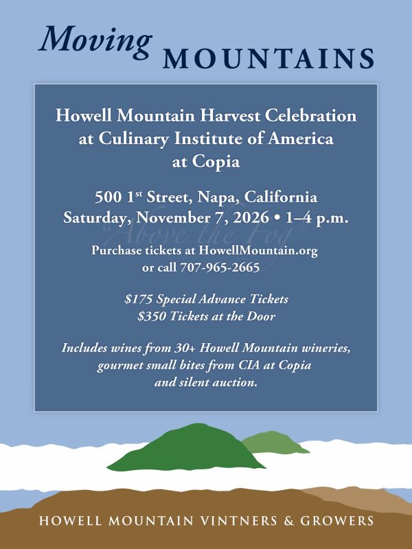 Upcoming Event - Howell Mountain Harvest Celebration
