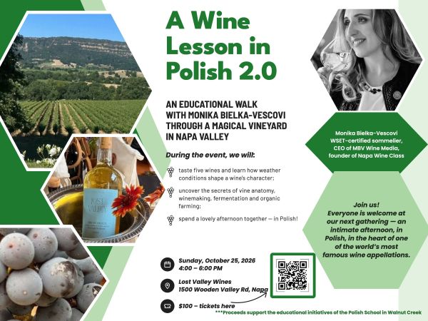 Upcoming Event - A Polish Wine Lesson at Lost Valley