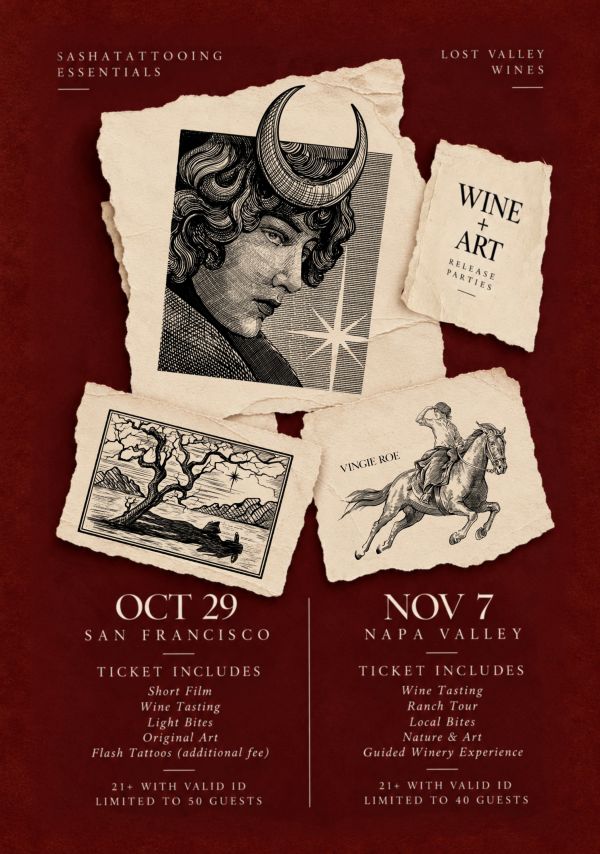 Upcoming Event - Wine + Art Release Party, Lost Valley Wines, Napa